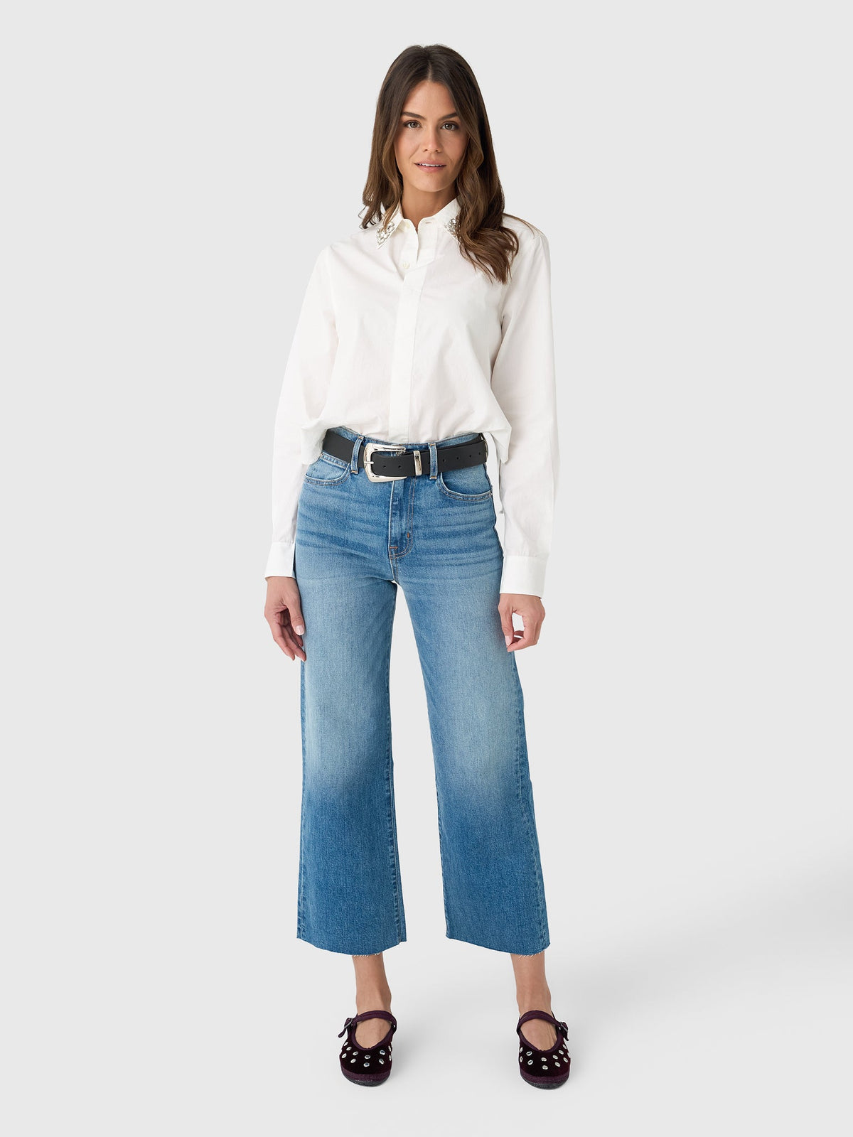 SLVRLAKE Women's Grace Crop Jean