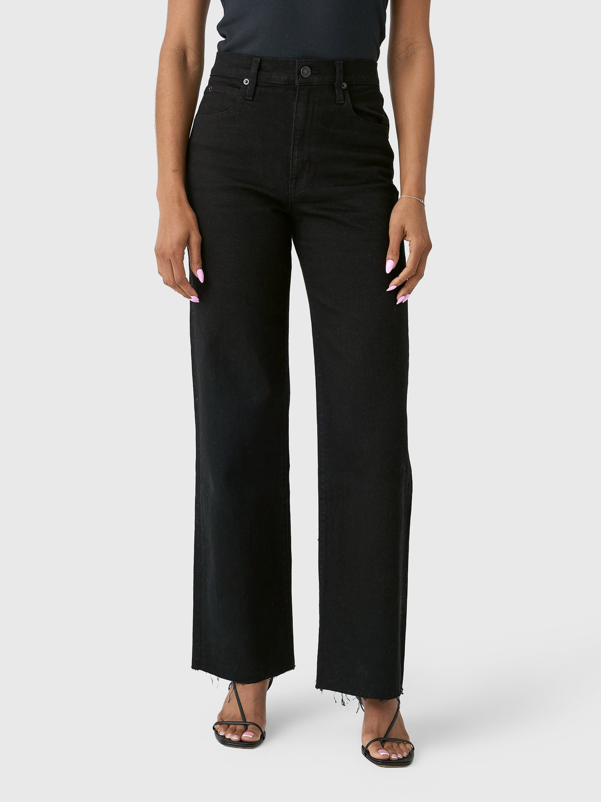 SLVRLAKE Women's Grace High Rise Wide Leg Jean