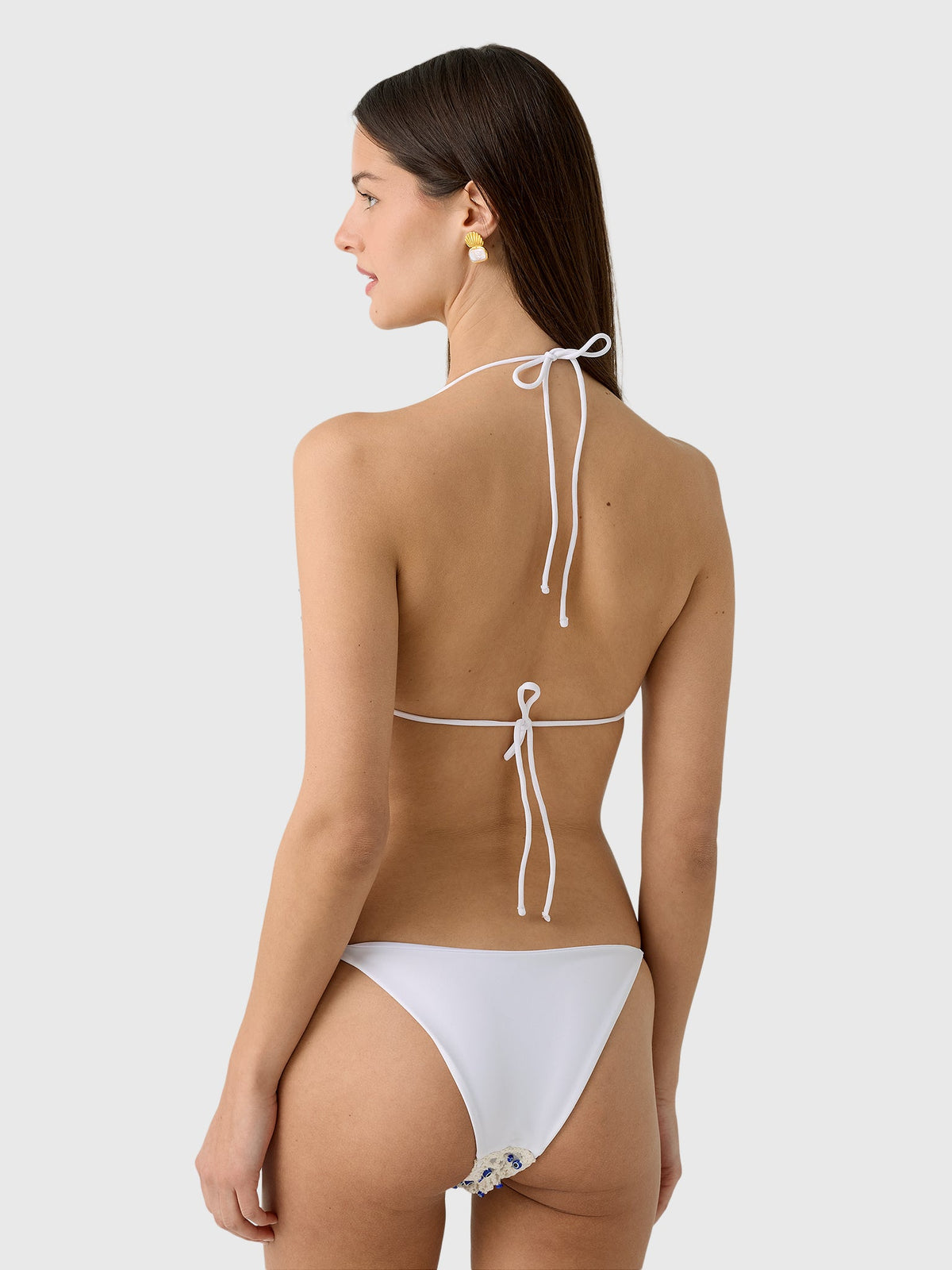 Leslie Amon Women's Micro Evil Eye Bikini Top