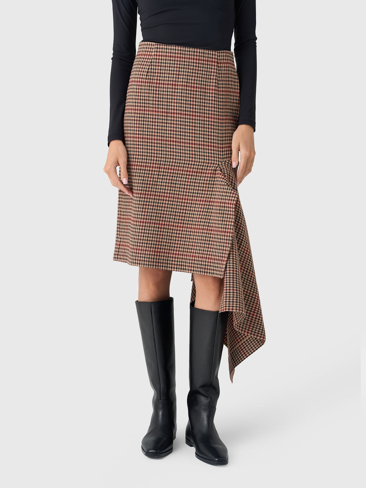 Essentiel Antwerp Women's Ifeather Draped Midi Skirt