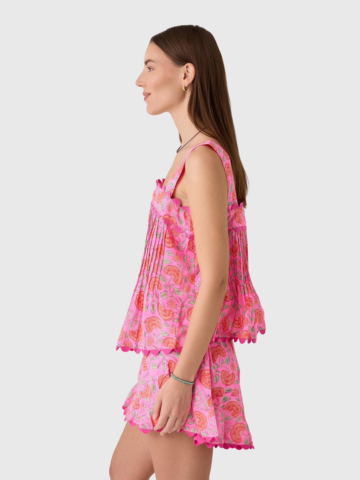 Juliet Dunn Women's Floral Print Top