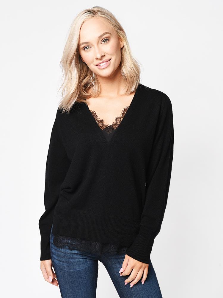 Brochu Walker Women's The Lace Vee Looker Pullover