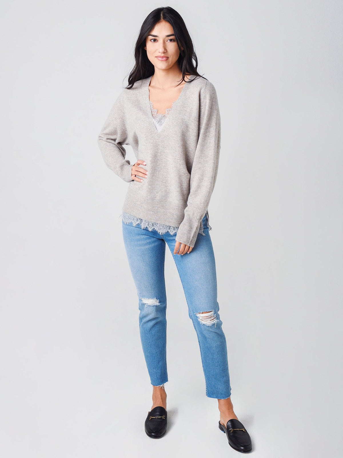 Brochu Walker Women's The Lace Vee Looker Pullover