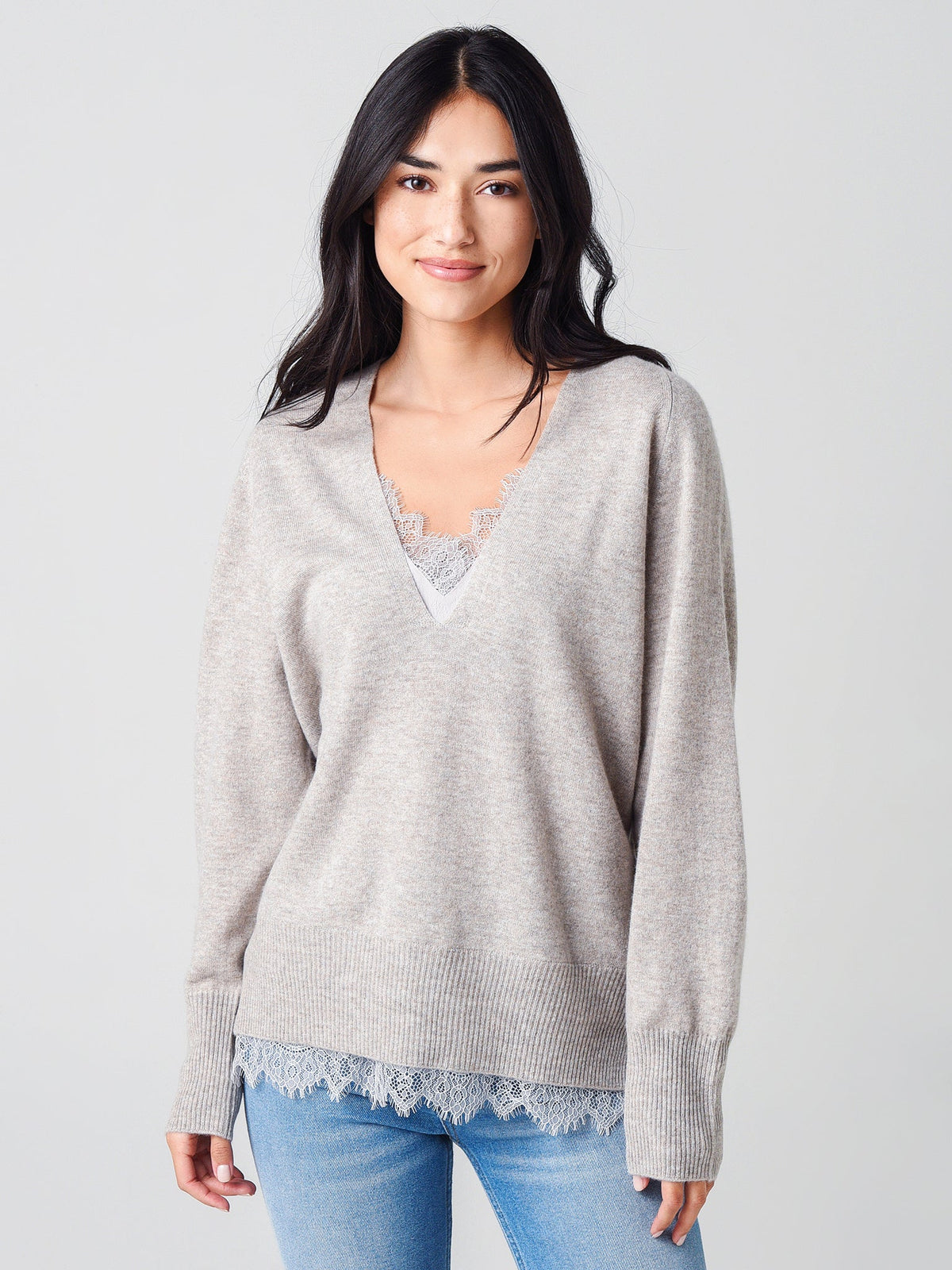 Brochu Walker Women's The Lace Vee Looker Pullover