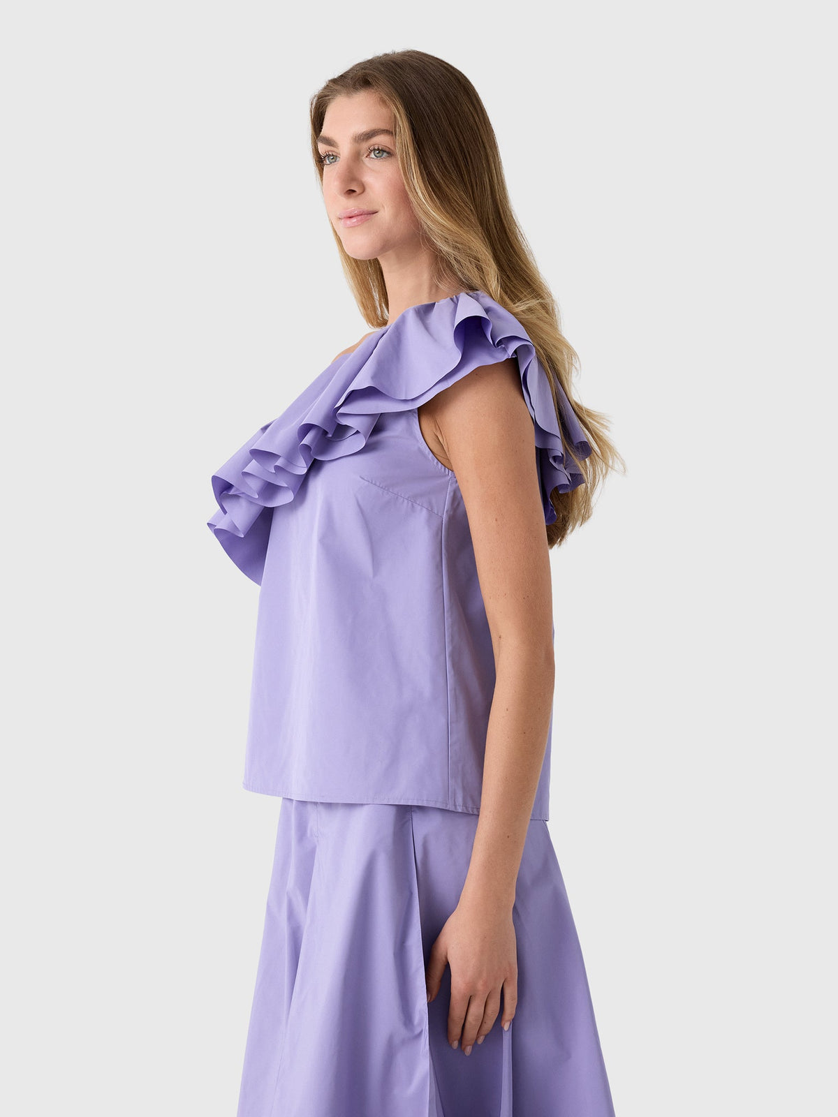 Essentiel Antwerp Women's Jillian Asymmetric Ruffle Top