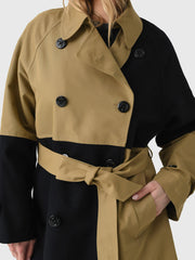 Essentiel Antwerp Women's Just Color-Block Trench Coat