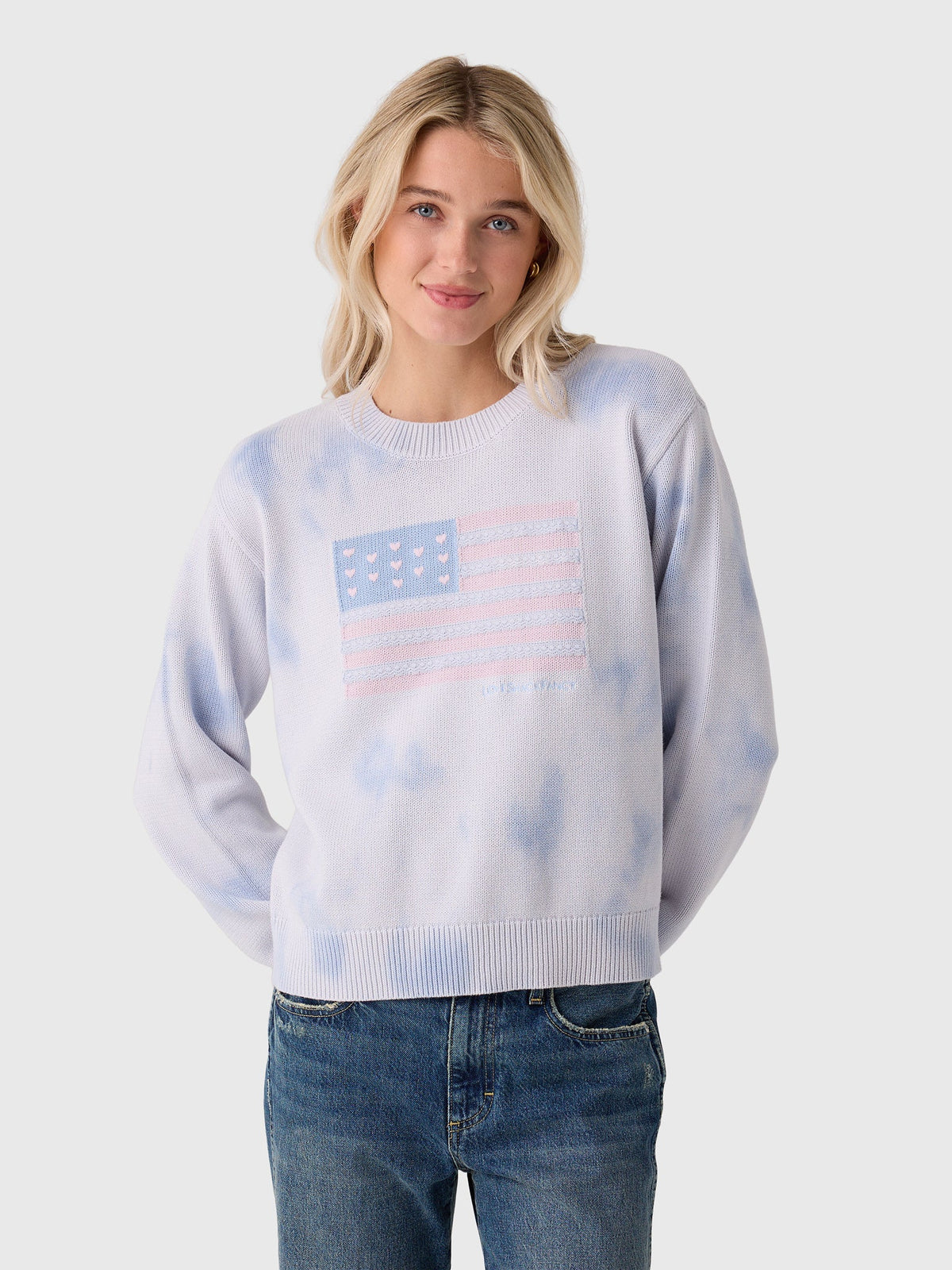 LoveShackFancy Women's Ty Flag Pullover