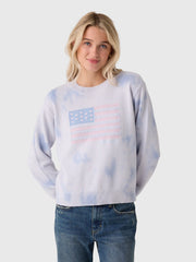 LoveShackFancy Women's Ty Flag Pullover