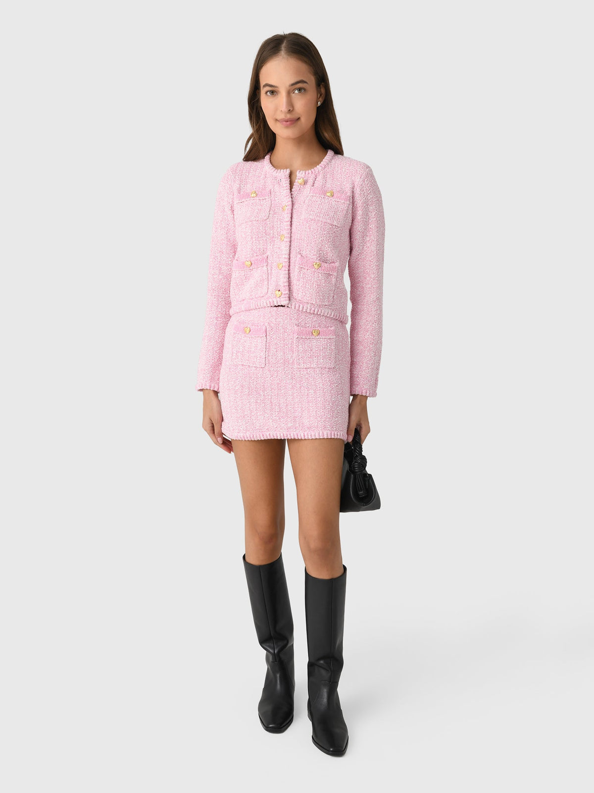 LoveShackFancy Women's Ellianna Knit Mini Skirt