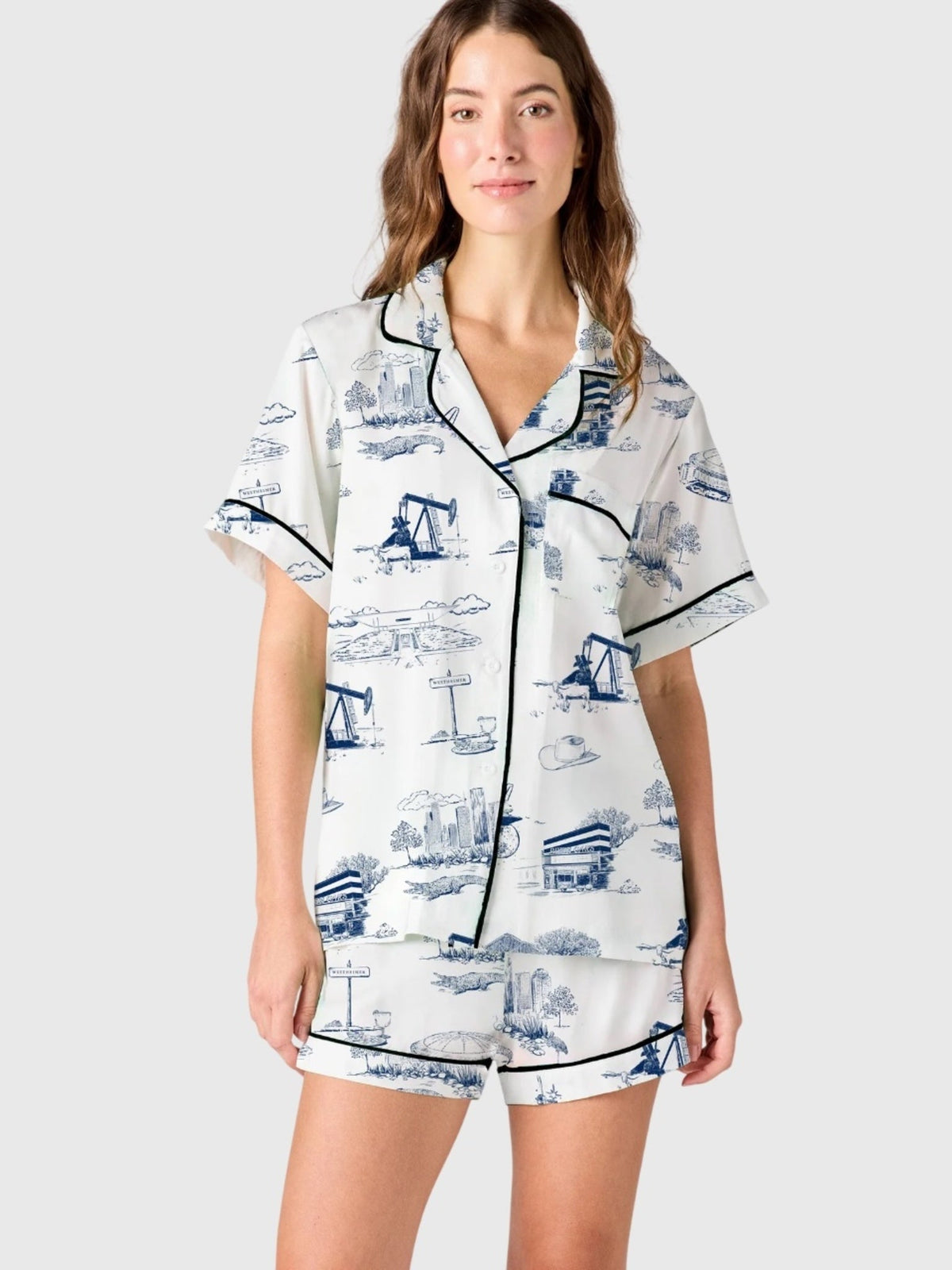 Katie Kime Women's Houston Toile Pajama Set