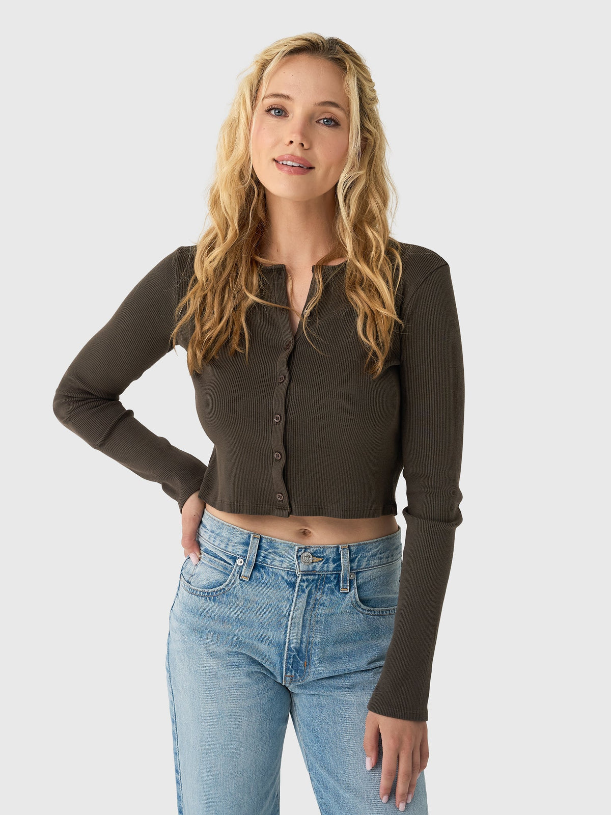 Asher Women's Kennedy Ribbed Cardigan
