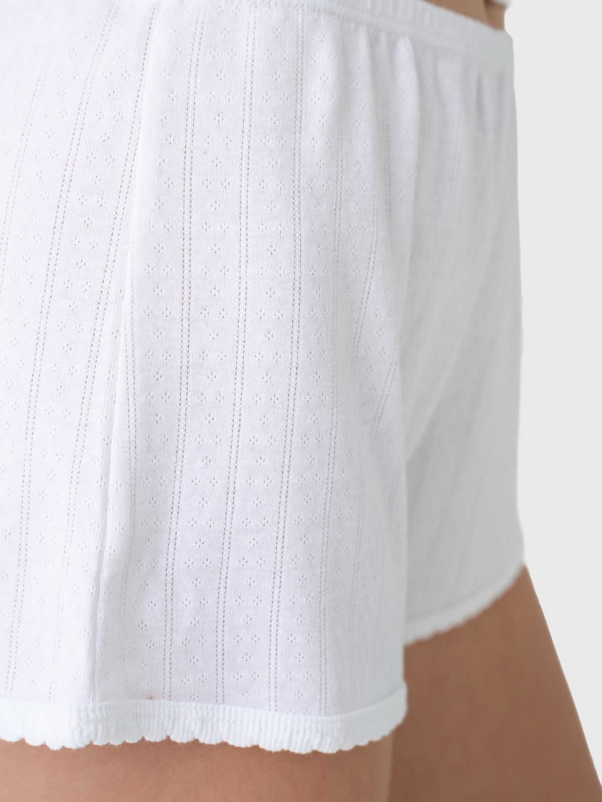 Leset Women's Pointelle Mini Short