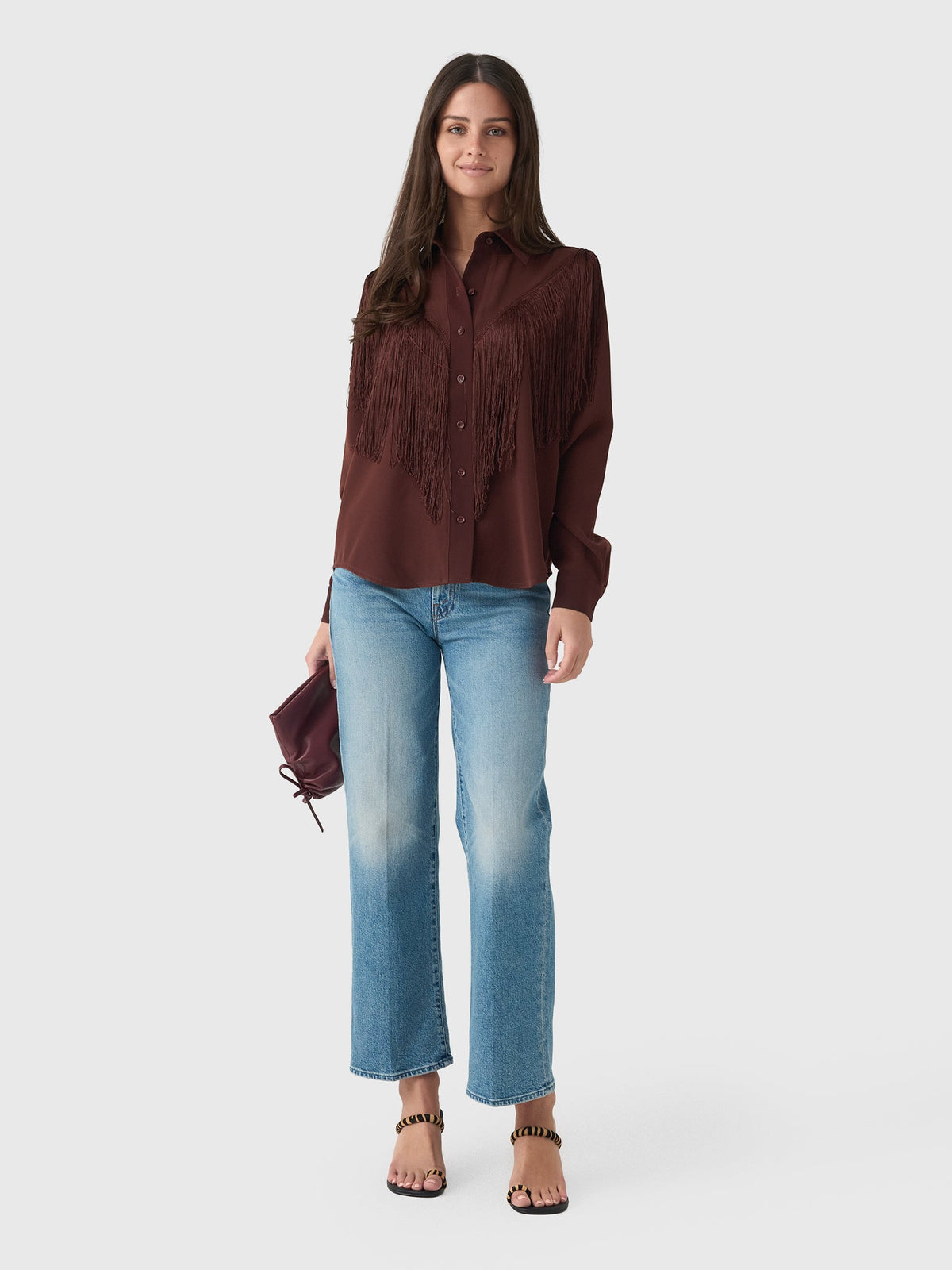 Masons Daughter Women's Loretta Western Fringe Top