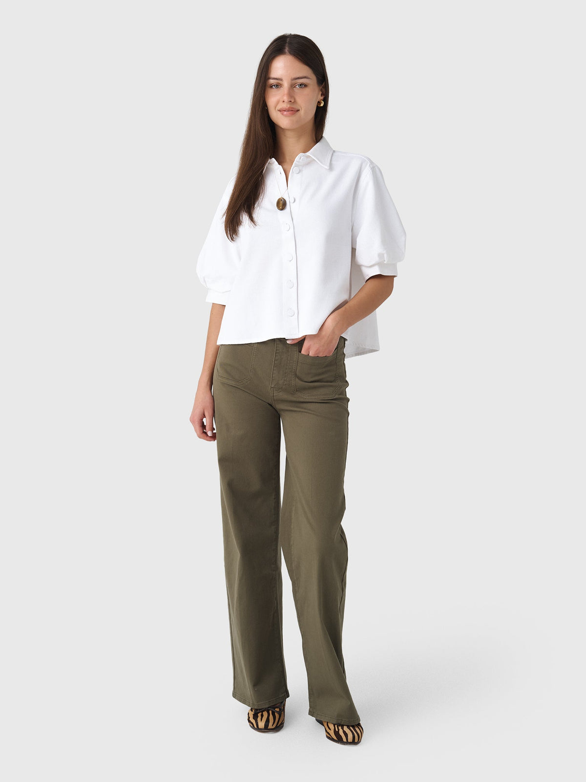 Frame Women's Le Slim Palazzo Modernist Pocket Jean