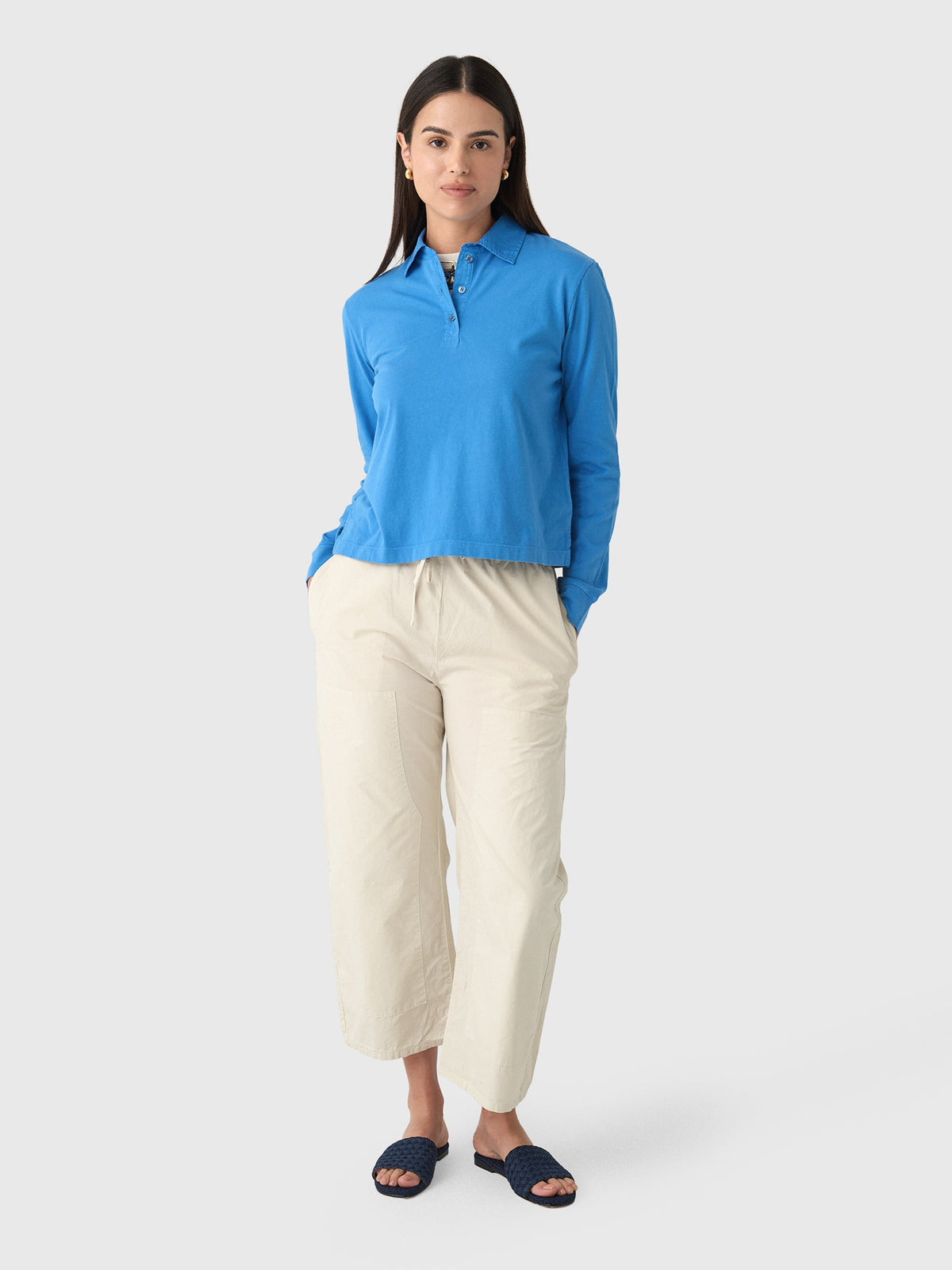 Leset Women's Margo Long Sleeve Polo