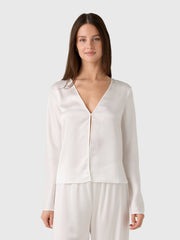 Leset Women's Barb Button Long Sleeve Top