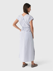 Lee Mathews Women's LM Poplin V-Neck Dress