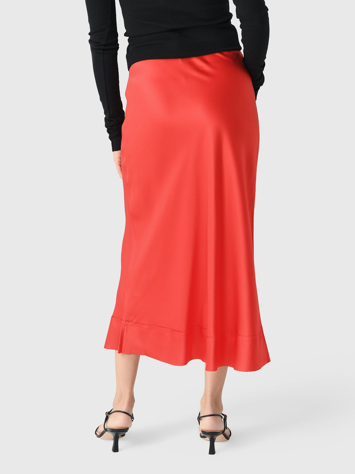 Lee Mathews Women's Stella Silk Satin Skirt