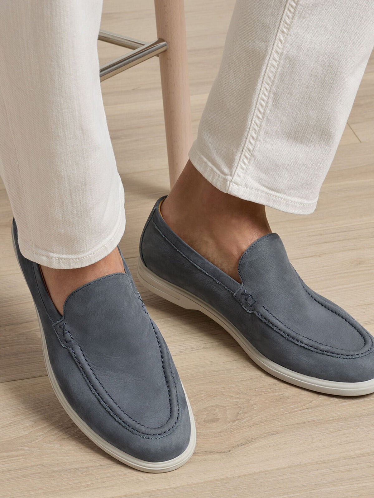 Peter Millar Crown Crafted Men's Excursionist Nubuck Venetian Loafer