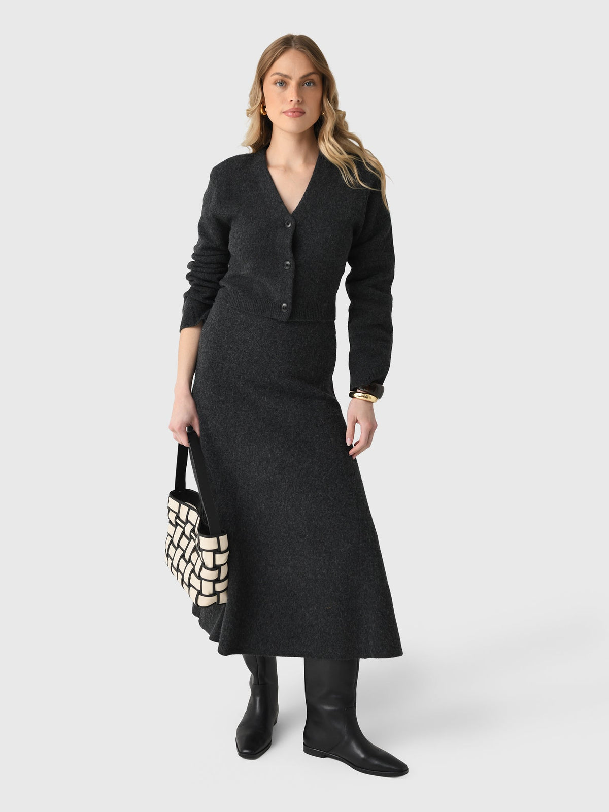 Nanushka Women's Priel Merino Midi Skirt
