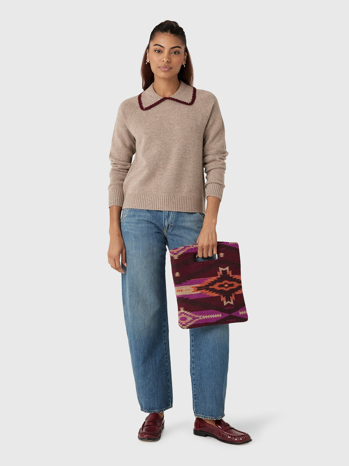 Love Note Women's Peter Pan Collar Sweater