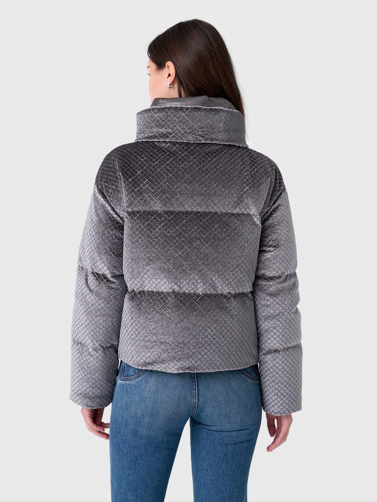 Herno Women's Sequin Velvet Down Jacket