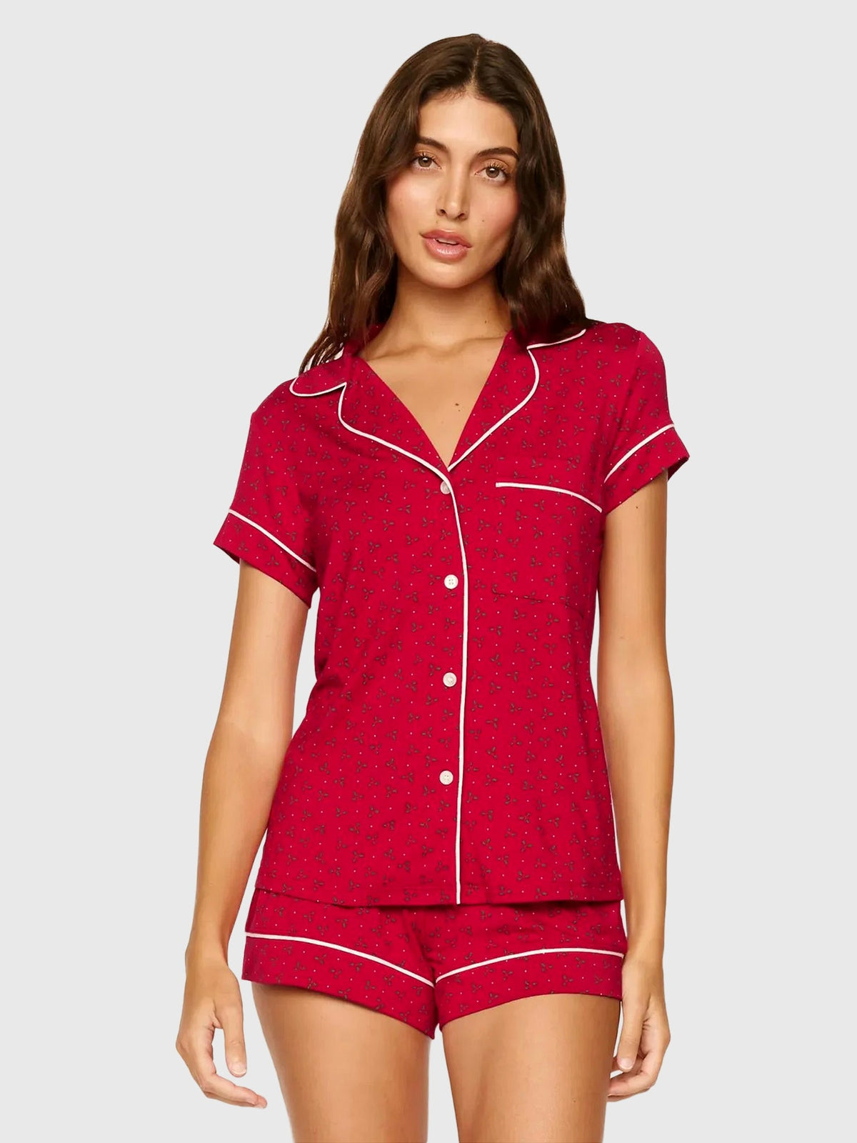 Eberjey Women's Gisele Printed Shortie Pajama Set