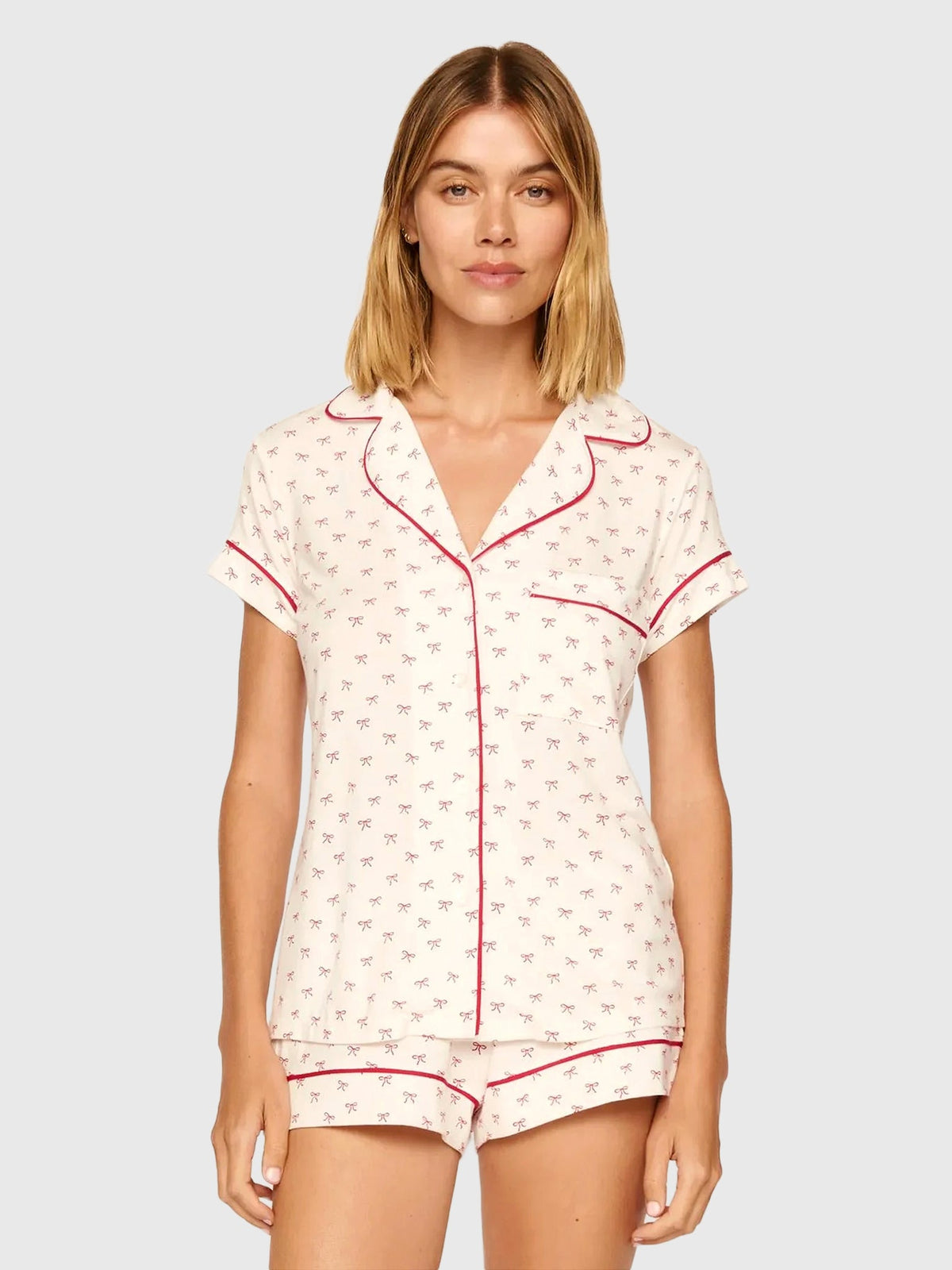 Eberjey Women's Gisele Printed Shortie Pajama Set