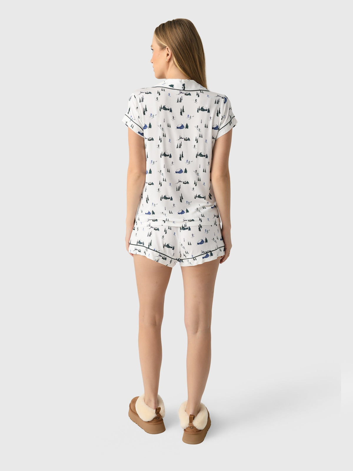 Eberjey Women's Gisele Printed Shortie Pajama Set
