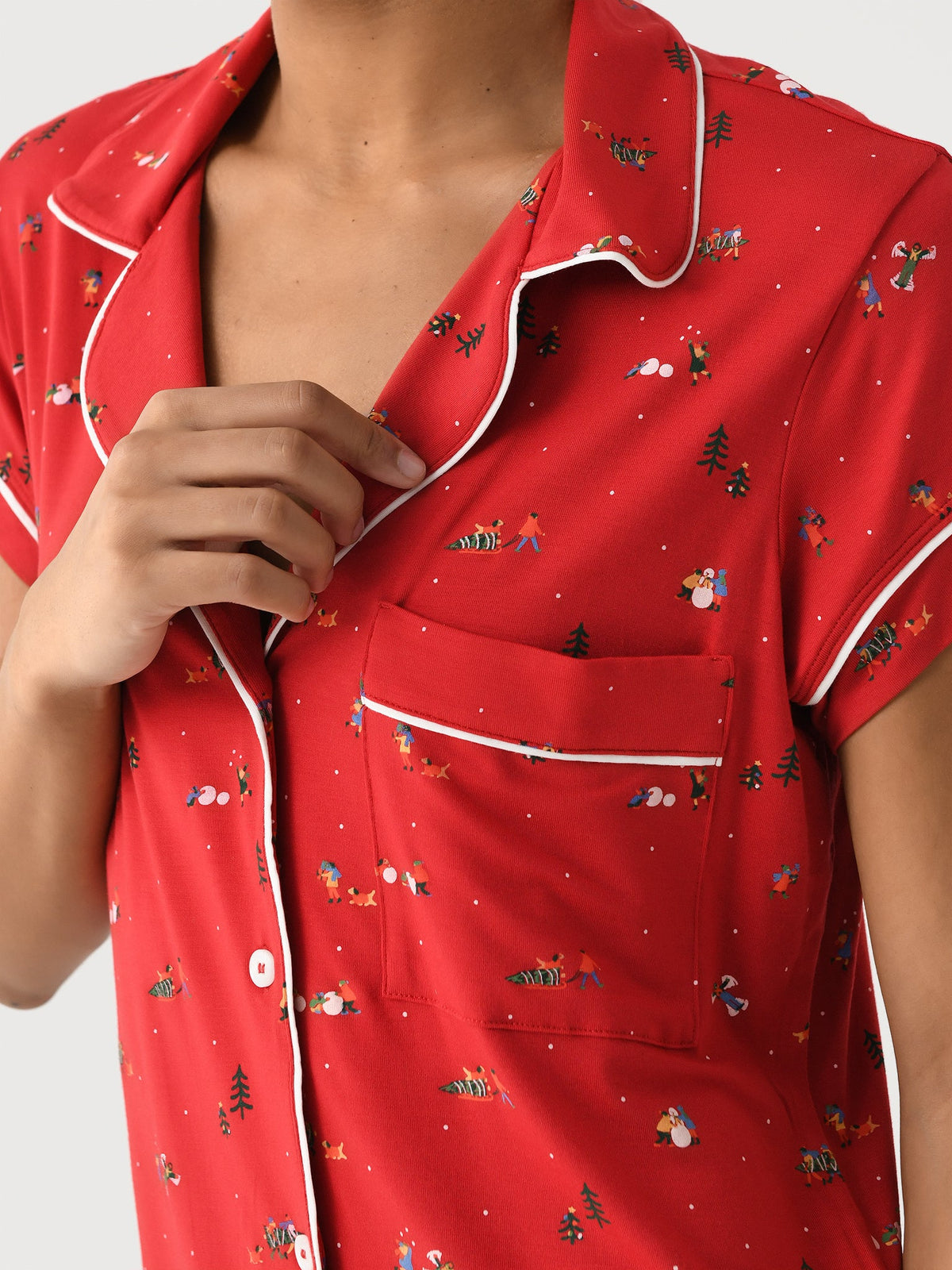 Eberjey Women's Gisele Printed Shortie Pajama Set