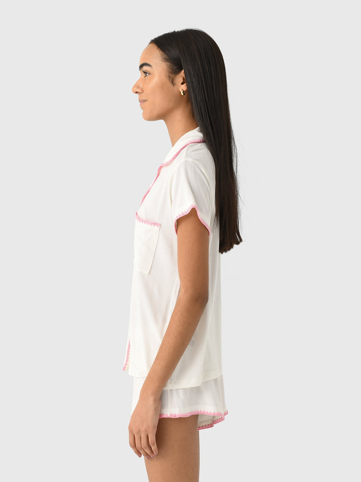 Eberjey Women's Frida Whipstitch Short Pajama Set