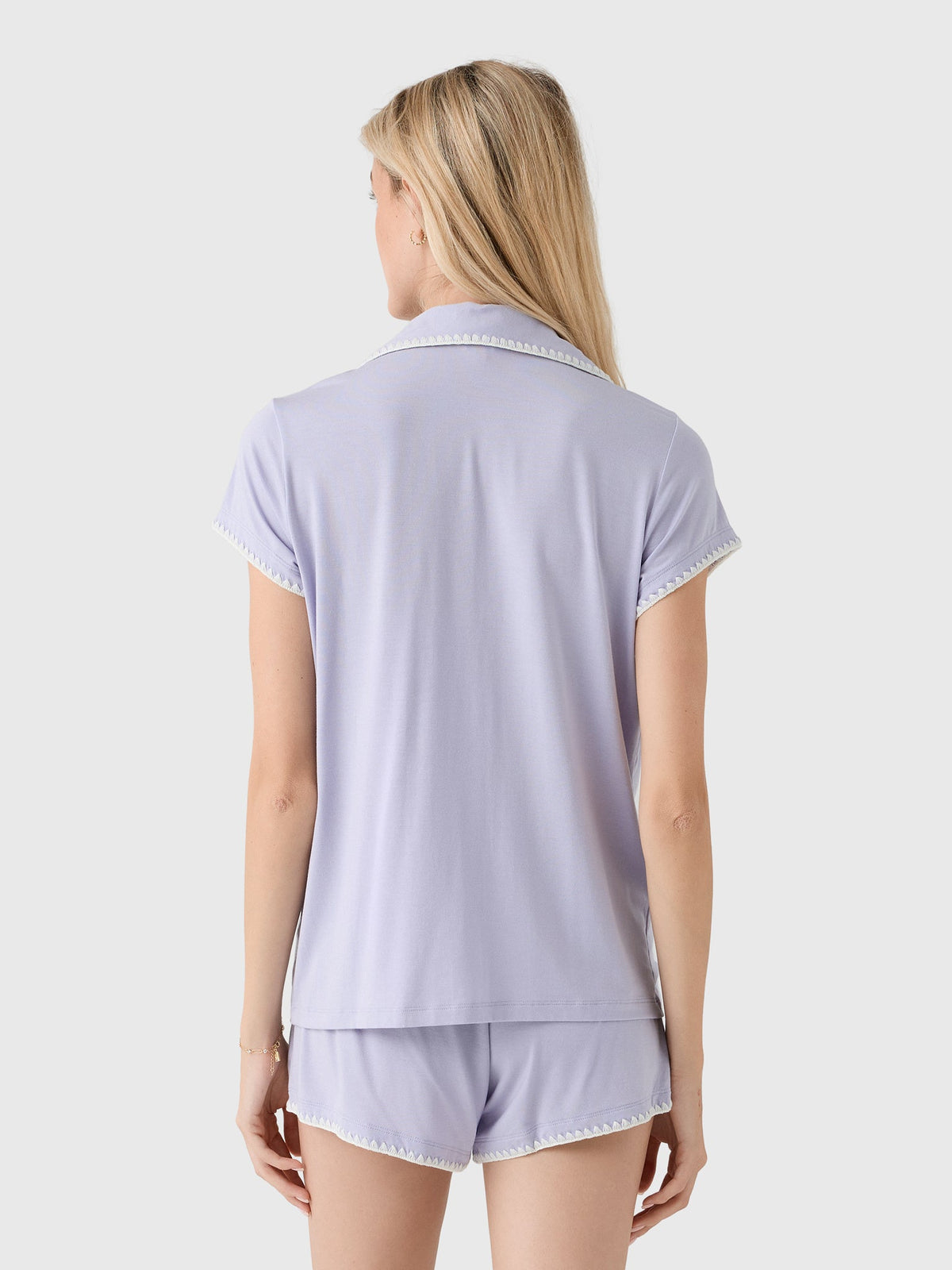 Eberjey Women's Frida Whipstitch Short Pajama Set