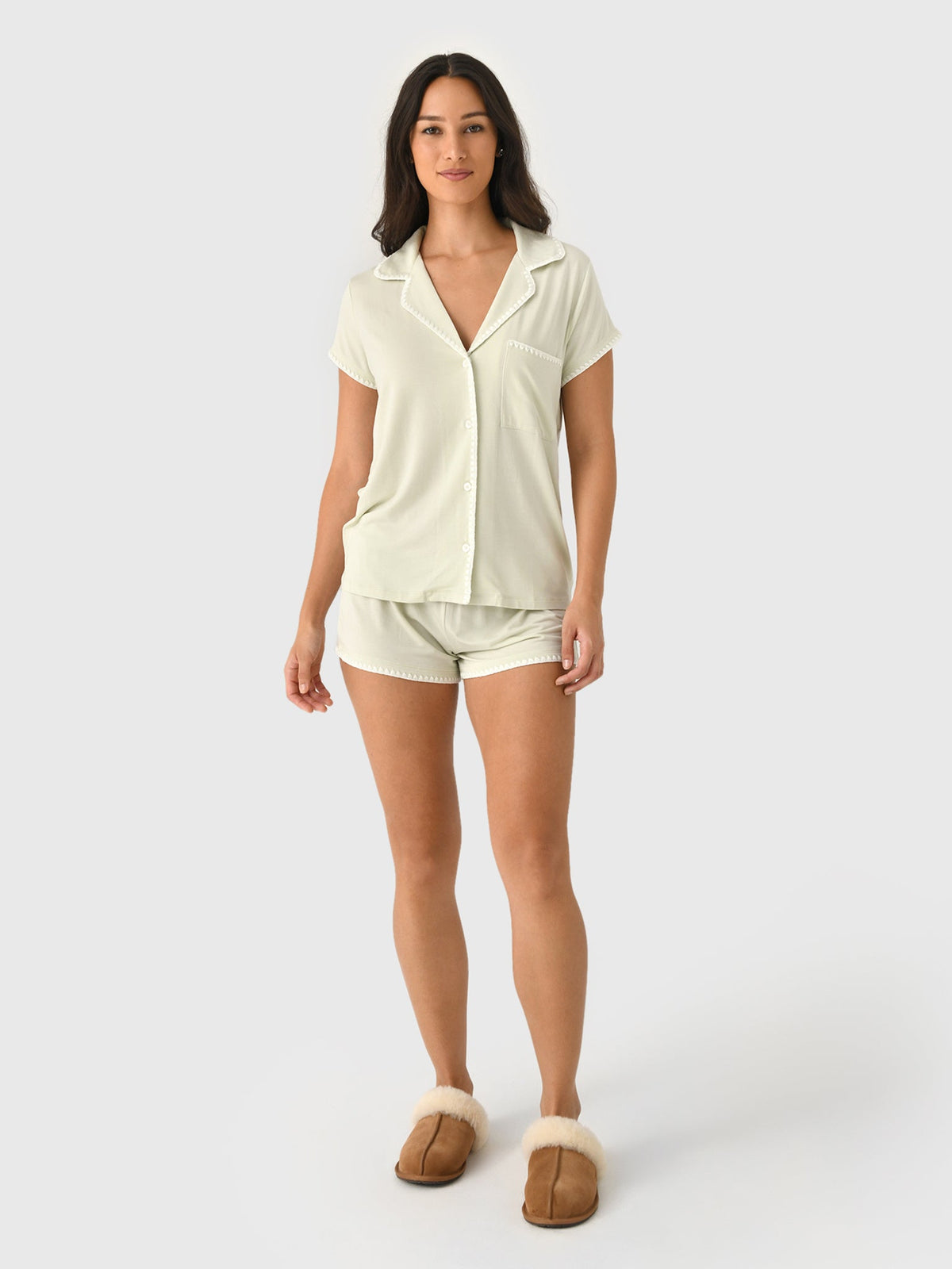 Eberjey Women's Frida Whipstitch Short Pajama Set