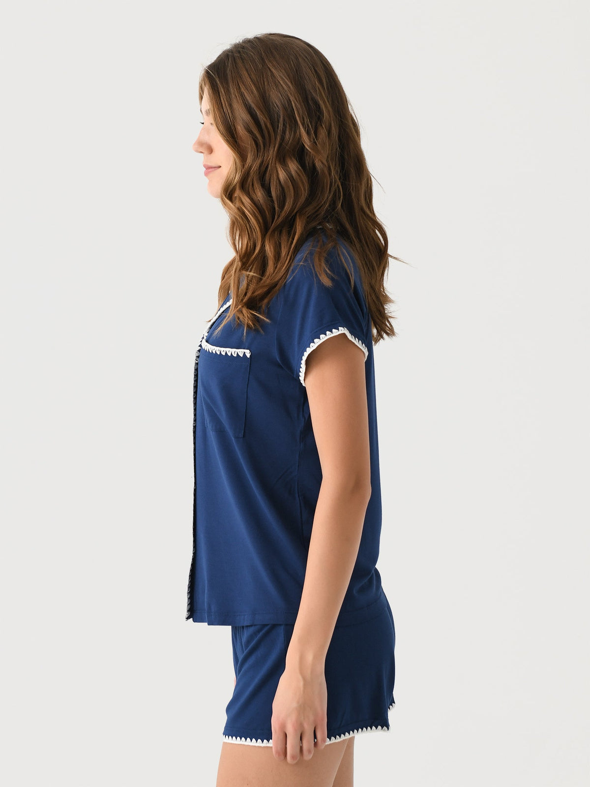 Eberjey Women's Frida Whipstitch Short Pajama Set