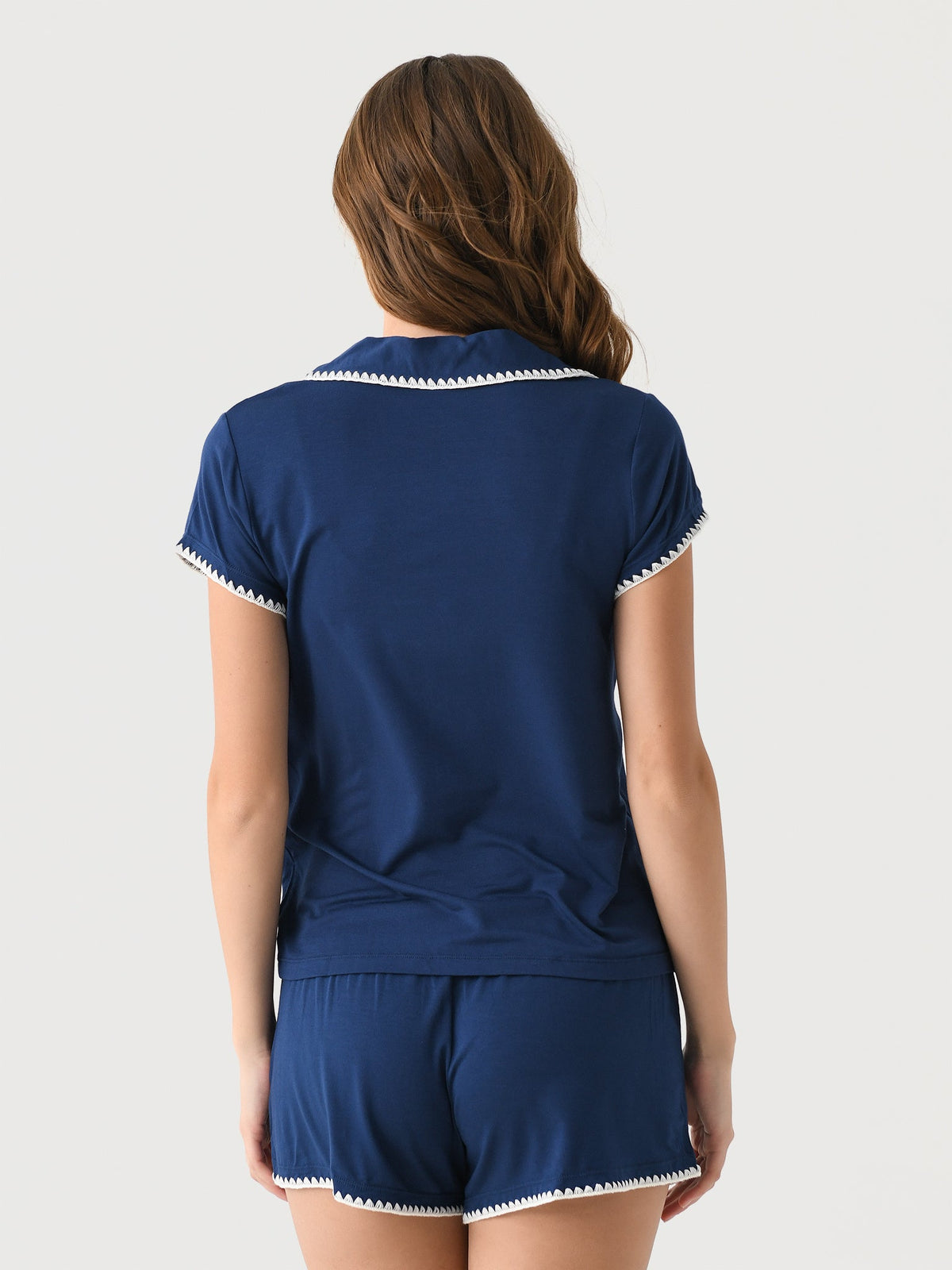 Eberjey Women's Frida Whipstitch Short Pajama Set