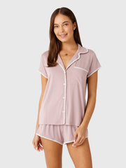 Eberjey Women's Frida Whipstitch Short Pajama Set