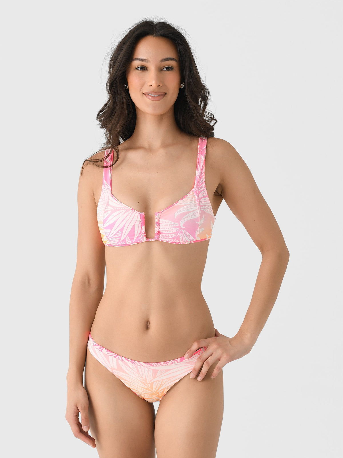 Maaji Women's Pink Blossom Flirt Bikini Bottom