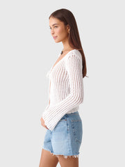 Asta Women's Fernanda Crochet Cardigan