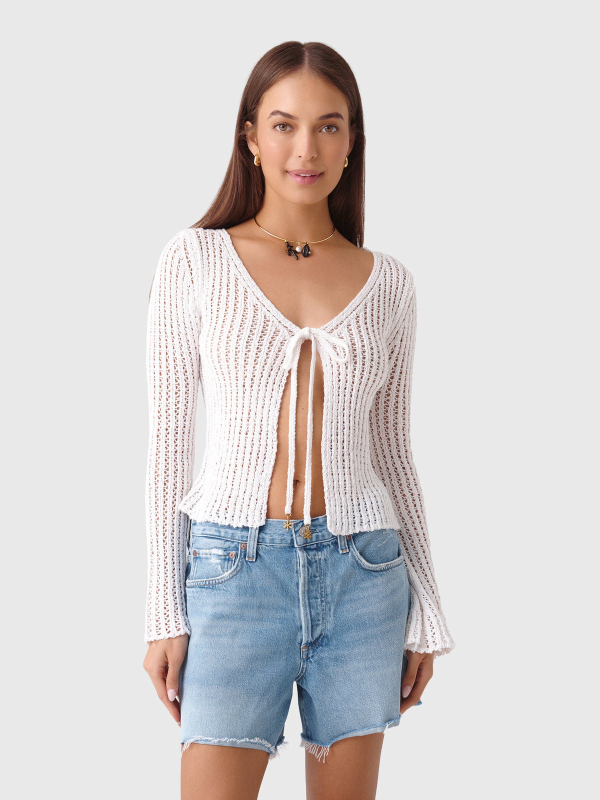 Asta Women's Fernanda Crochet Cardigan