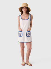 My Beachy Side Women's Peony Terry Mini Dress