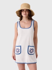 My Beachy Side Women's Peony Terry Mini Dress
