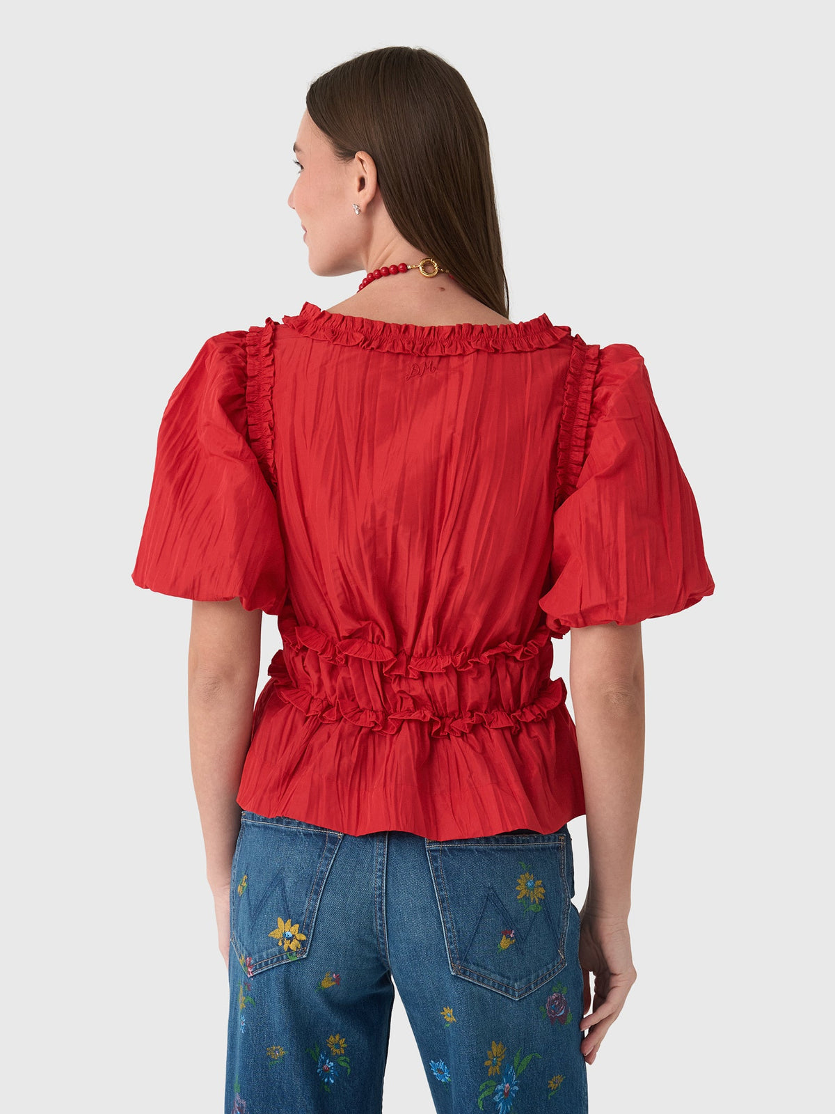 Damson Madder Women's Everly Ruffle Blouse