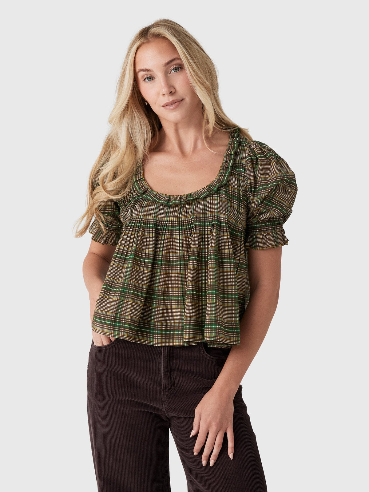 SEA Women's Charly Plaid Top