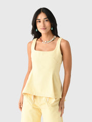 Marques Almeida Women's Drill Peplum Corset Top