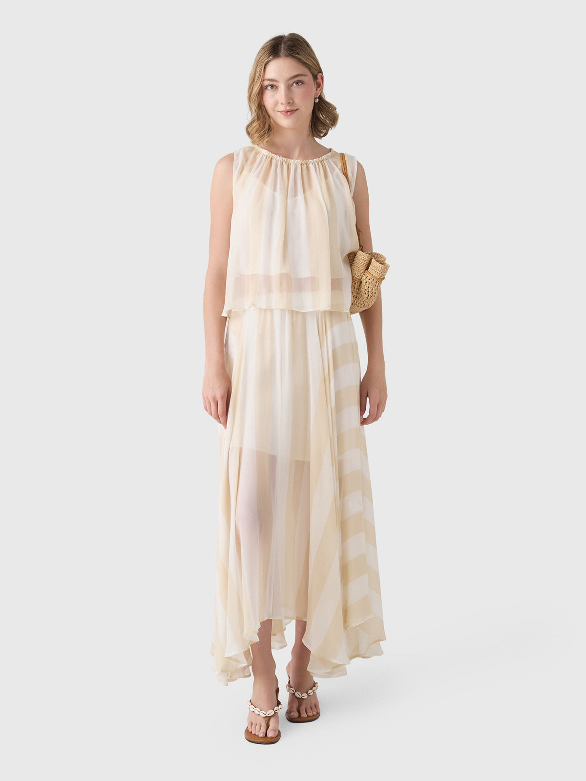 Bondi Born Women's Capri Silk Circle Skirt