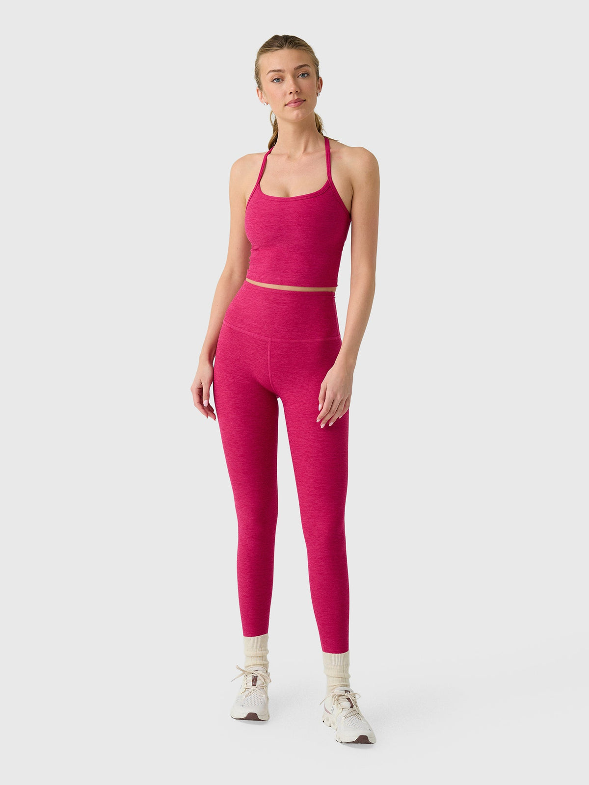 Beyond Yoga Women's Spacedye Slim Racerback Cropped Tank