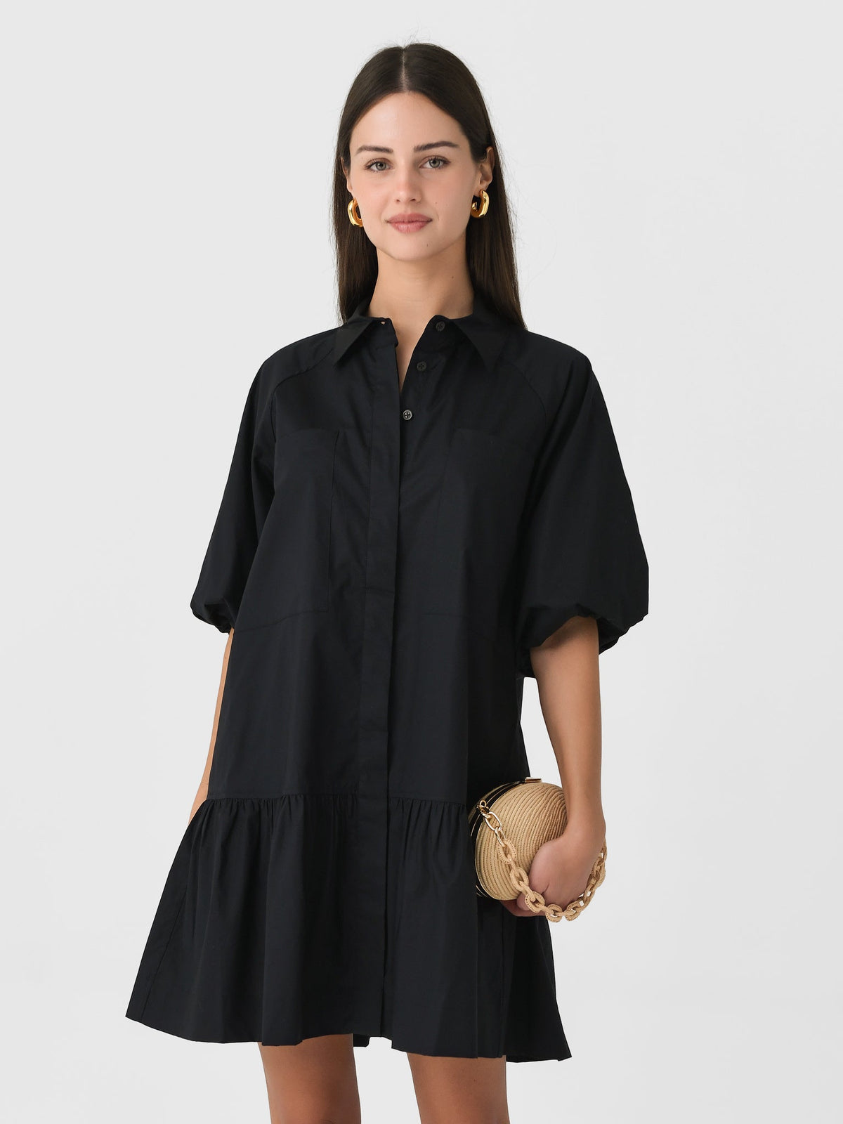 Simkhai Women's Crissy Cotton Poplin Dress