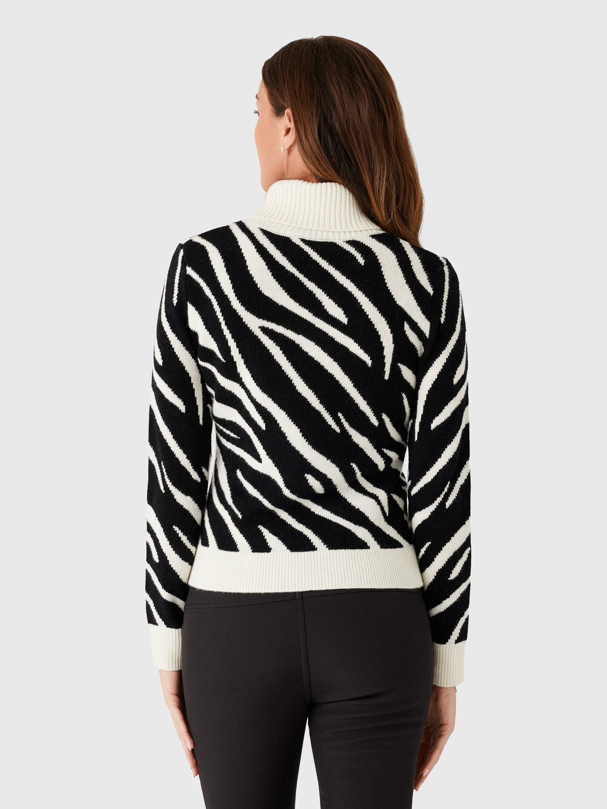 Berno Women's The Snowbird Zebra Sweater