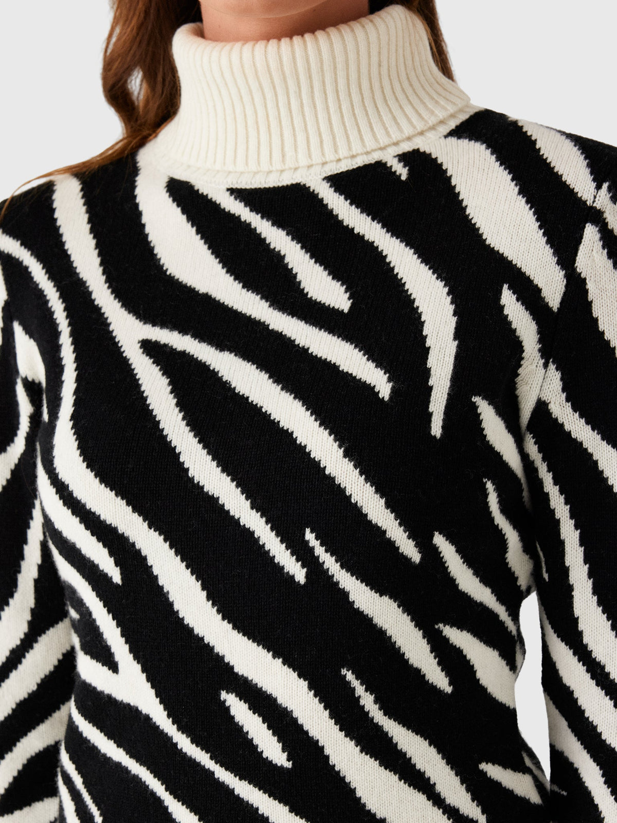 Berno Women's The Snowbird Zebra Sweater