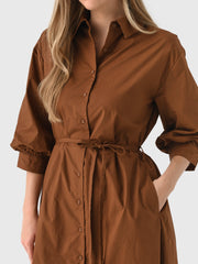 Eche Women's Flared Shirt Midi Dress
